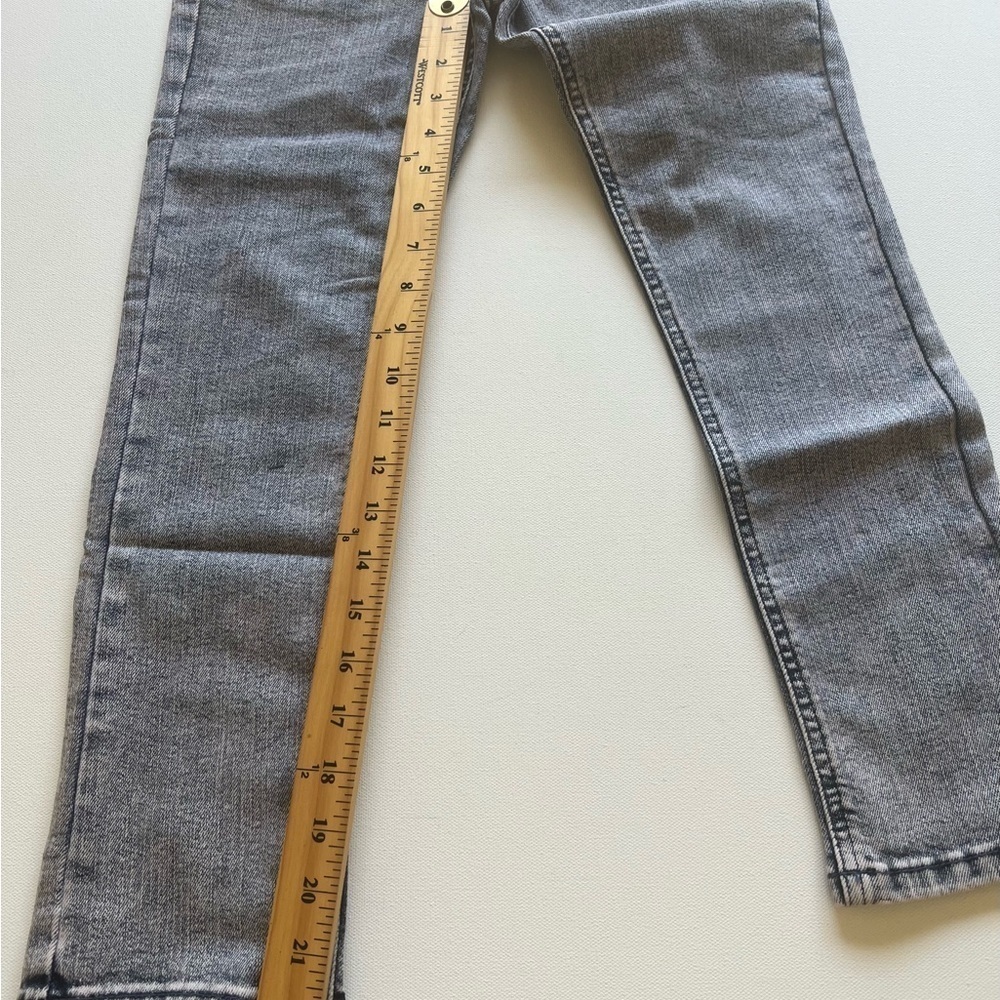 Juicy Couture Kids Mid Rise Straight Jean Girls Size‎ 7 Pink Tint Denim Stretch - Picture 3 of 10